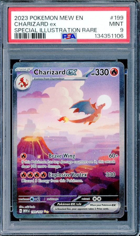 PSA 9 Charizard ex (199/165) [Pokemon Scarlet & Violet 151]