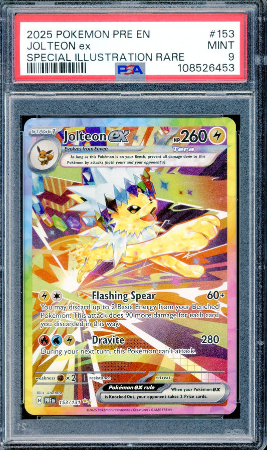 PSA 9 Jolteon ex (153/131) [Pokemon Prismatic Evolution]