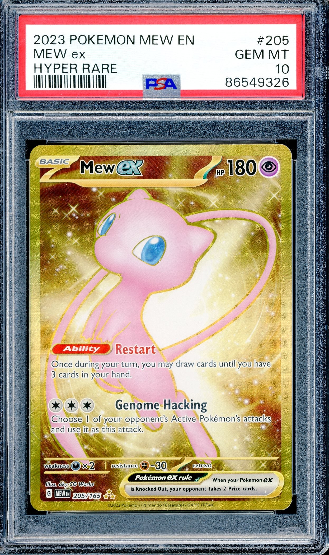 PSA 10 Mew EX (205/165) [151]
