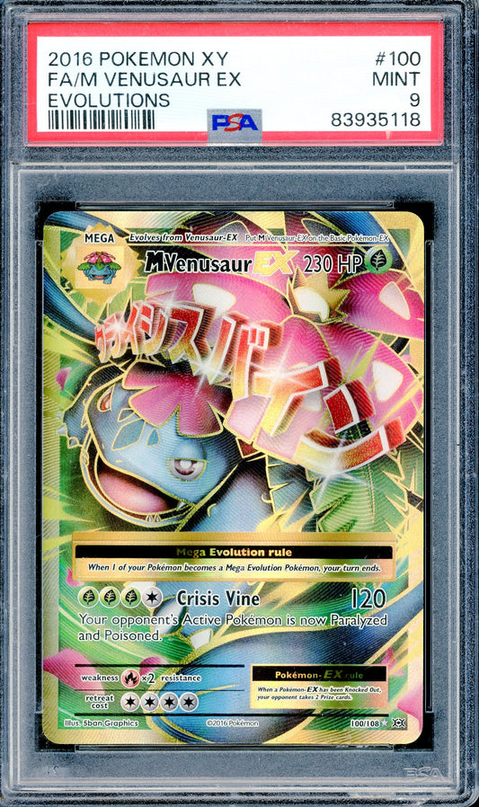 PSA 9 M Venusaur EX (100/108) [Pokemon Evolutions]