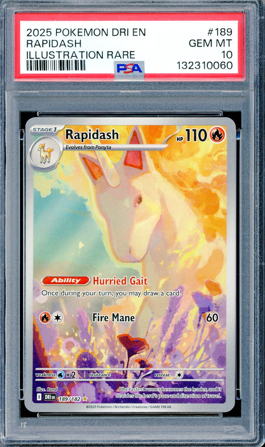 PSA 10 Rapidash (189/182) [Pokemon Destined Rivals]