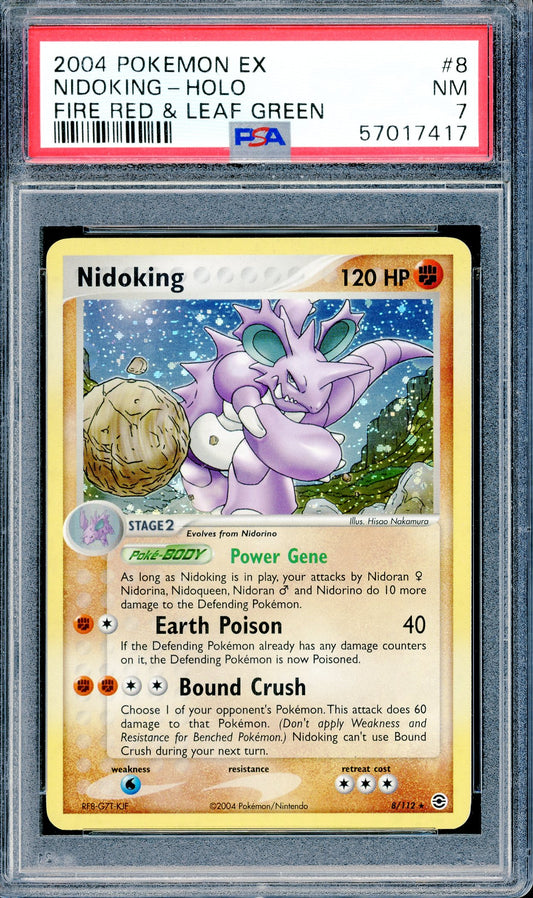PSA 7 Nidoking Holo (8/112) [Pokemon Fire Red & Leaf Green]