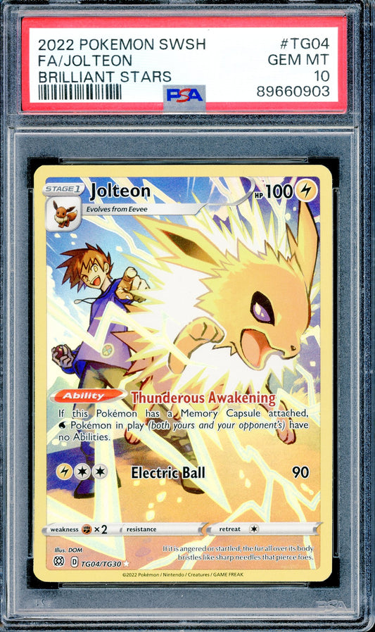 PSA 10 Jolteon (TG04/TG30) [Pokemon Brilliant Stars]