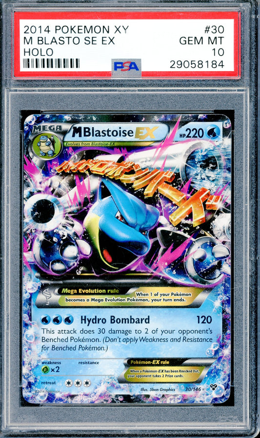 PSA 10 M Blastoise EX (30/146) [Pokemon XY Base Set]