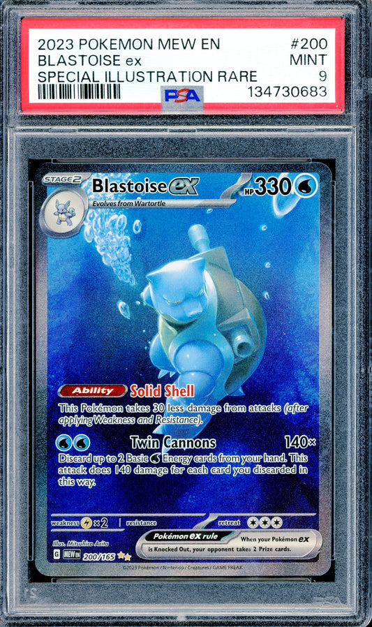 PSA 9 Blastoise ex (200/165) [Pokemon Scarlet & Violet: 151]