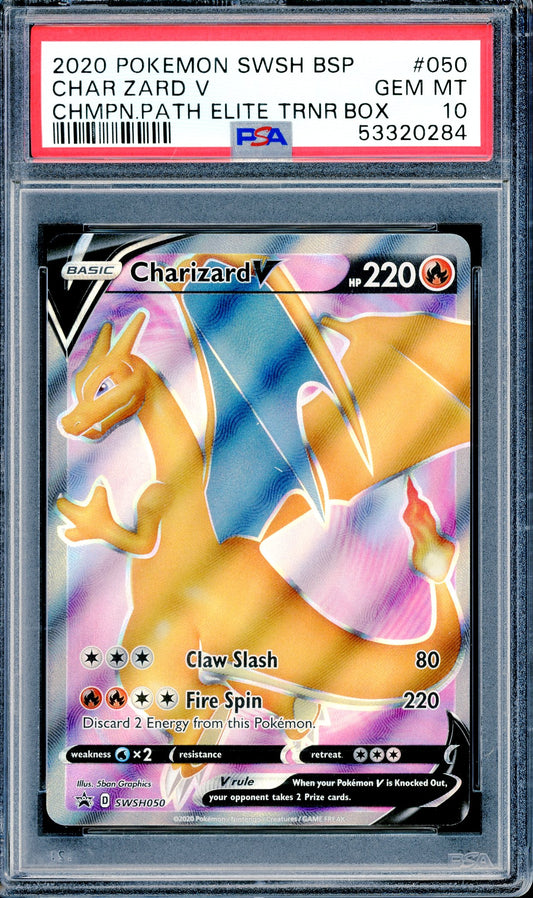 PSA 10 BSP Charizard V (SWSH050) [Champions Path ETB]