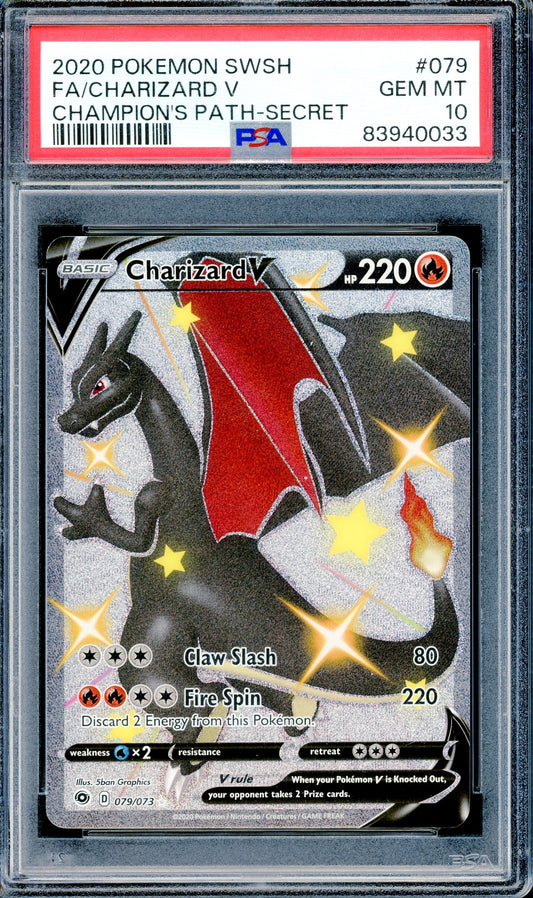 PSA 10 Charizard V (079/073) [Pokemon Champion's Path]