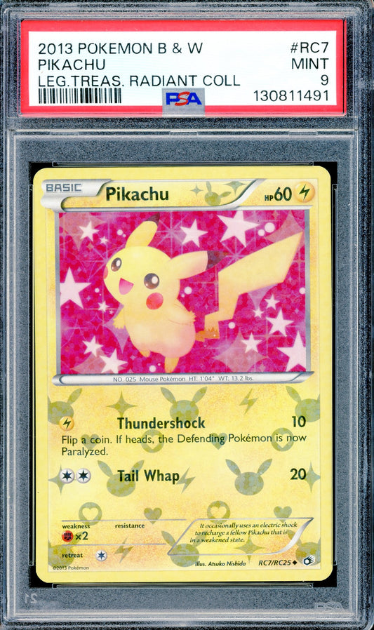 PSA 9 Pikachu (RC7/RC25) [Pokemon Legendary Treasures: Radiant Collection]