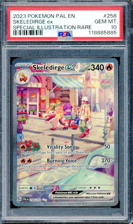 PSA 10 Skeledirge ex (258/193) [Pokemon Paldea Evolved]