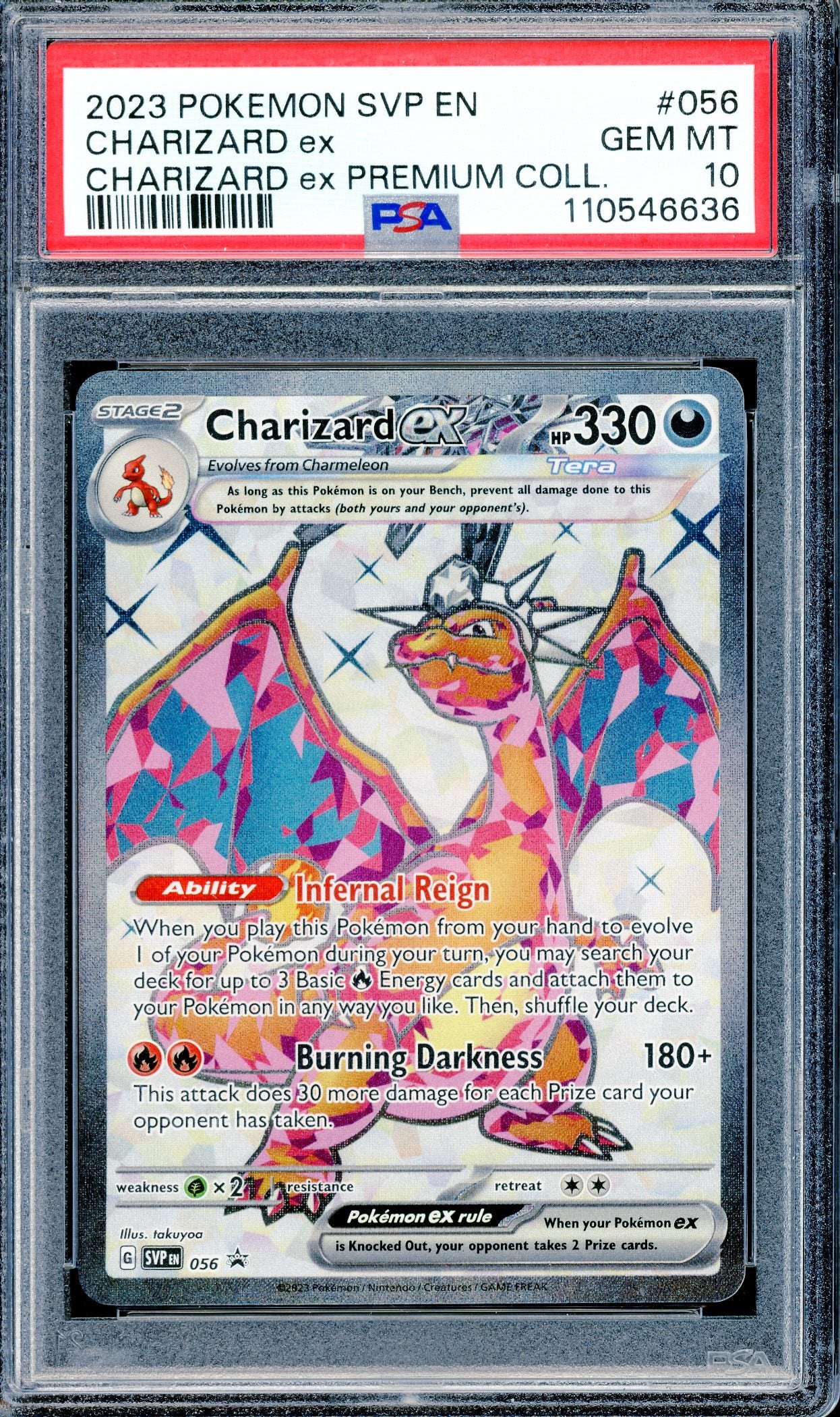 PSA 10 Charizard ex (056) [Pokemon Scarlet & Violet Promos]