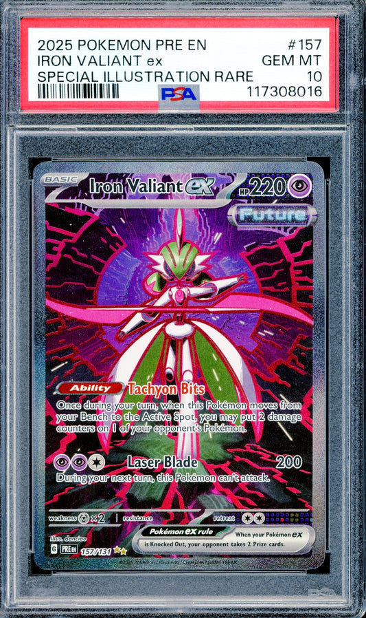 PSA 10 Iron Valiant ex (157/131) [Pokemon Prismatic Evolutions]