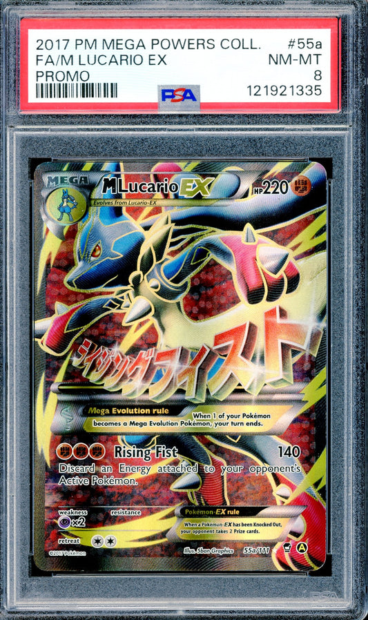 PSA 8 M Lucario EX (55a/111) [Pokemon XY Promo]