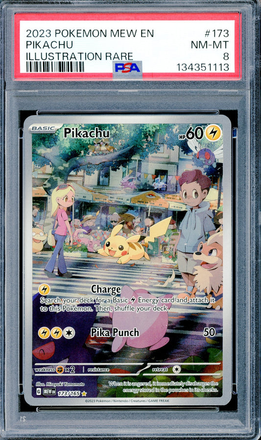 PSA 8 Pikachu (173/165) [Pokemon Scarlet & Violet: 151]