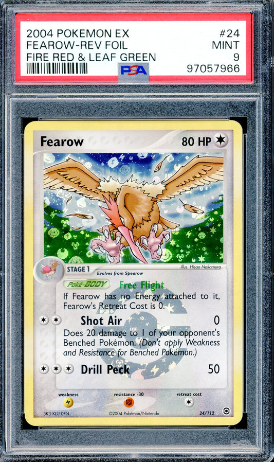 PSA 9 Fearow Reverse Foil (24/112) [Pokemon Fire Red & Leaf Green]