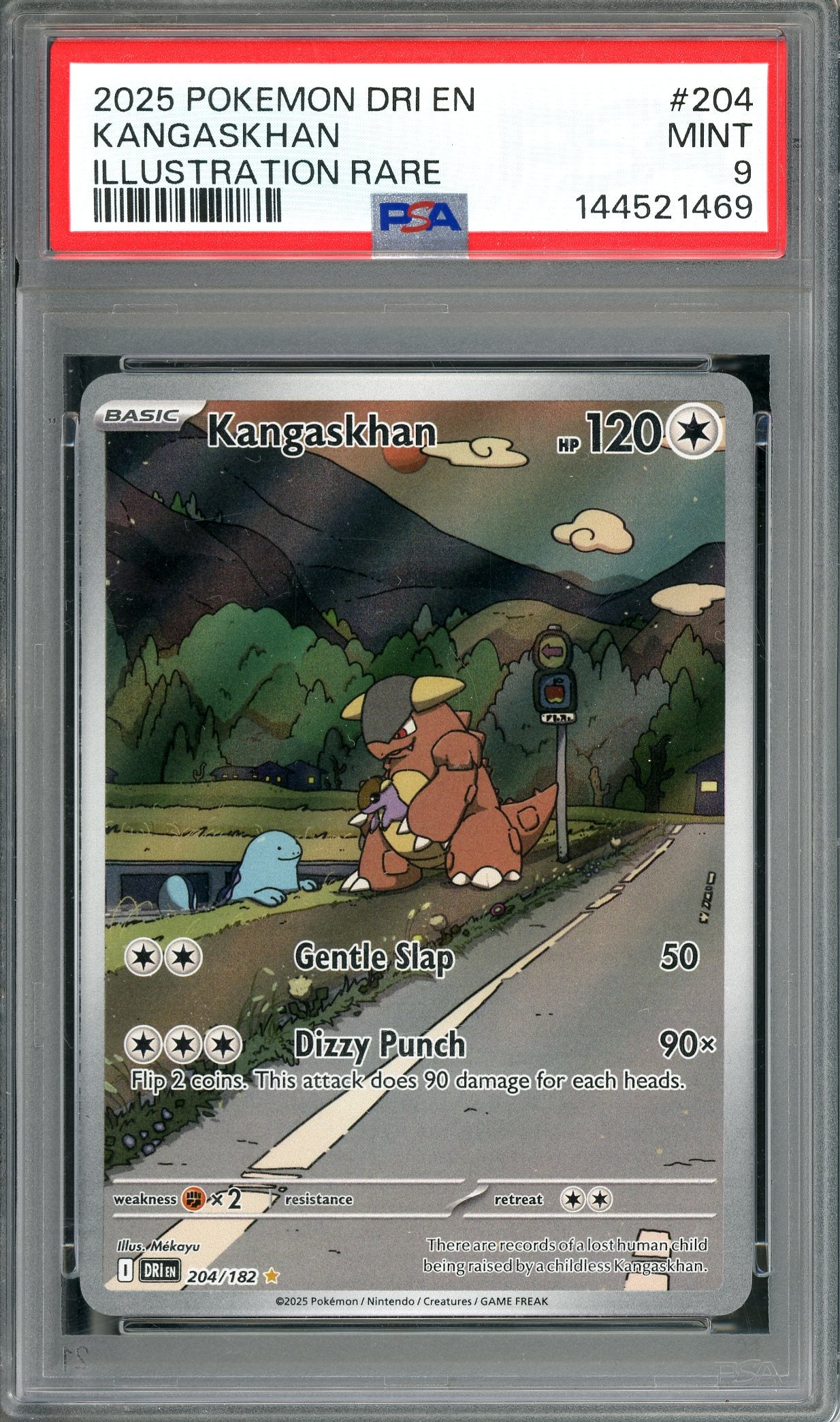 PSA 9 Kangaskhan (204/182) [Pokemon Destined Rivals Illustration Rare]
