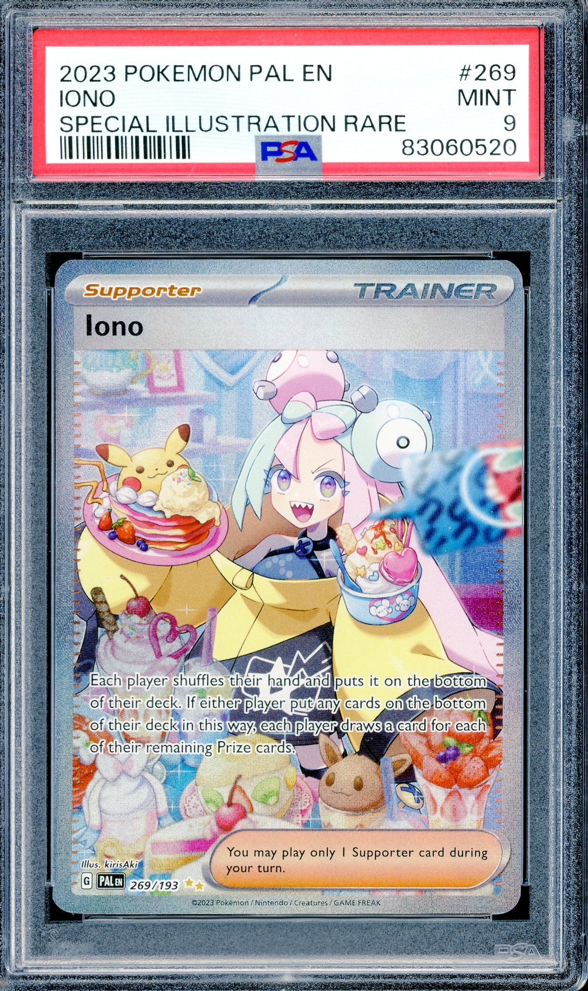 PSA 9 Iono SIR (269/193) [S&V Paldea Evolved]