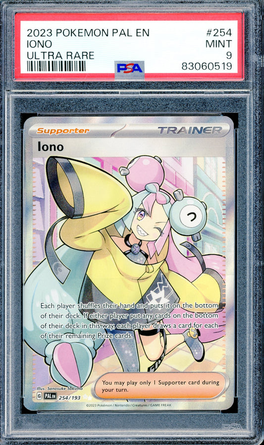 PSA 9 Iono Ultra Rare (254/193) [S&V Paldea Evolved]