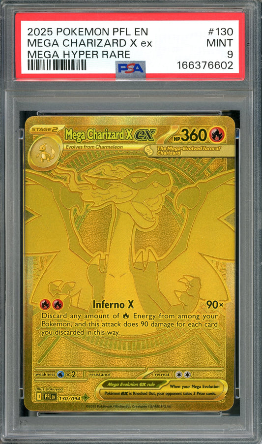 PSA 9 Mega Charizard (130/094) [Pokemon Phantasmal Flames]
