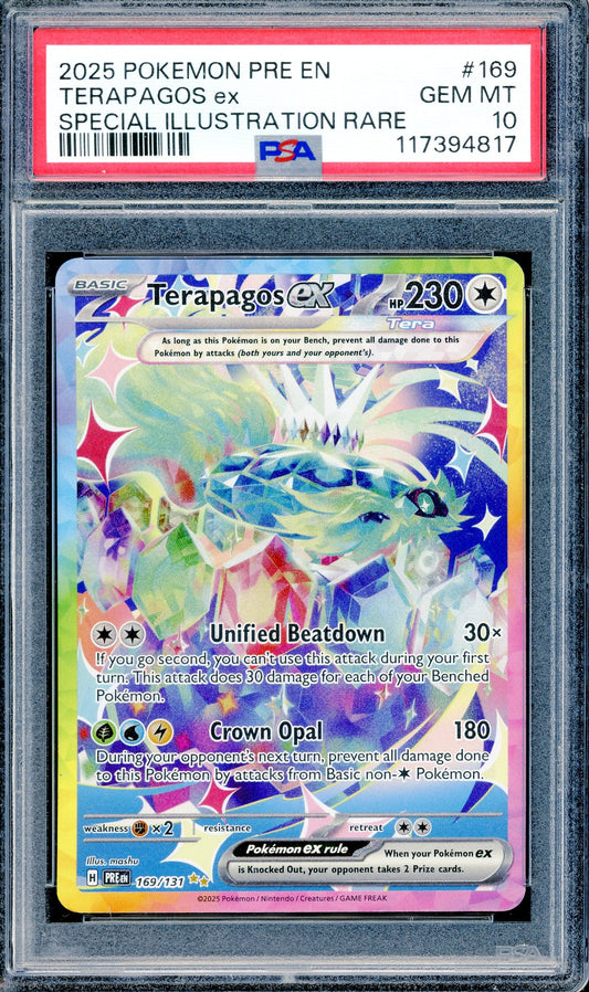 PSA 10 Terapagos ex (169/131) [Pokemon Scarlet & Violet: Prismatic Evolutions]