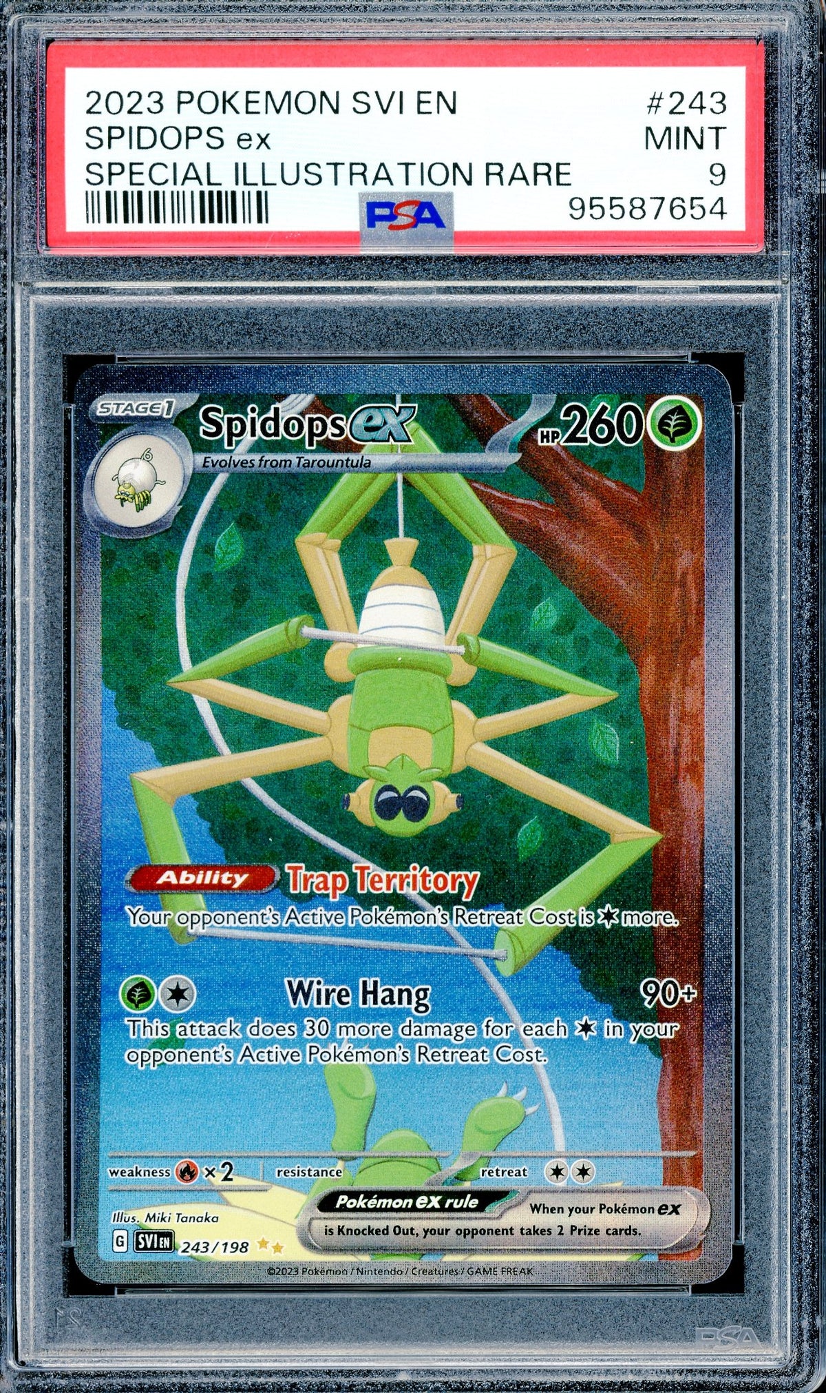 PSA 9 Spidops Ex SIR (243/198) [S&V Base Set]