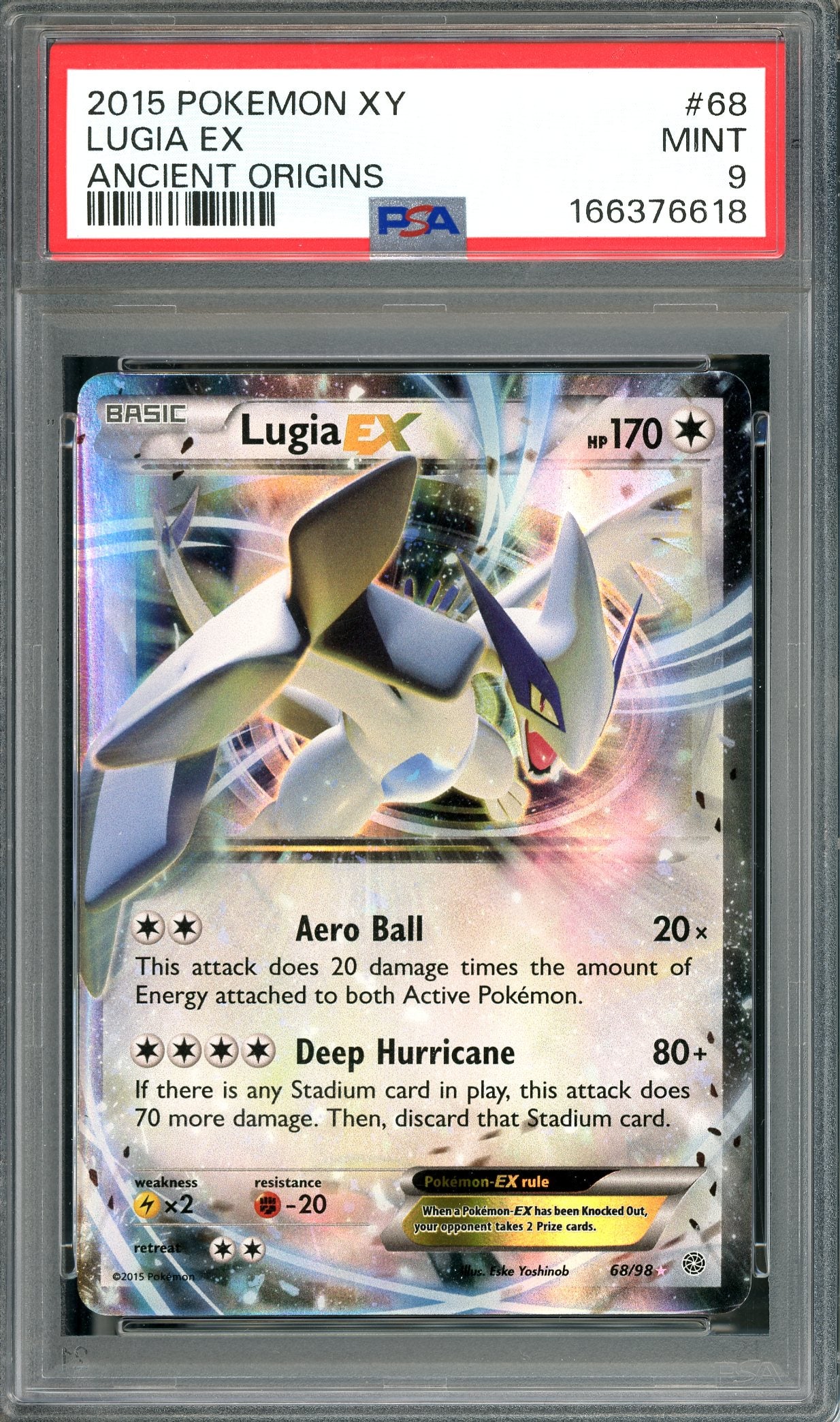 PSA 9 Lugia (68/98) [Pokemon Ancient Origins]