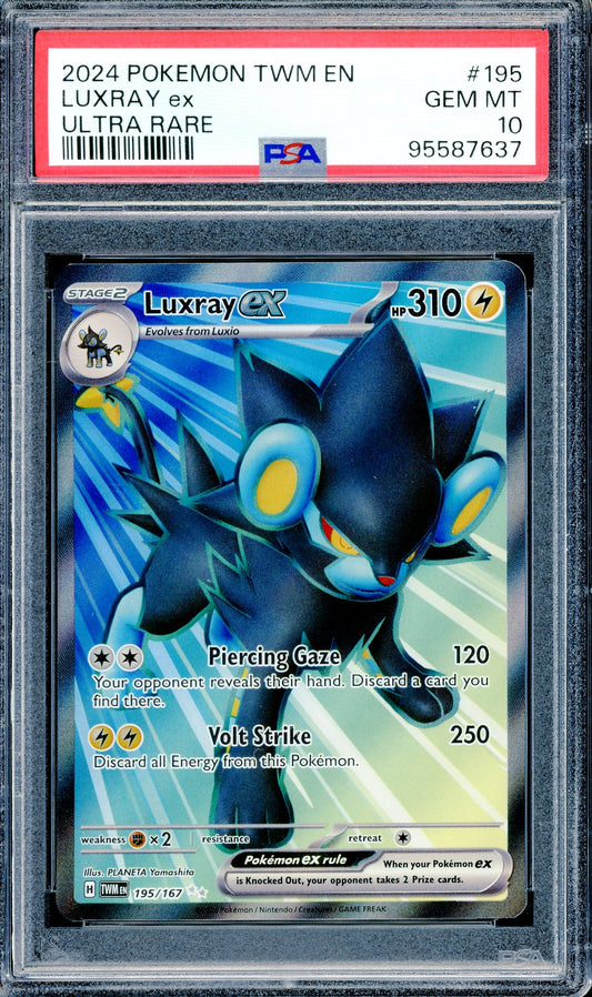 PSA 10 Luxray EX - Ultra Rare  (195/167) [S&V TWM]