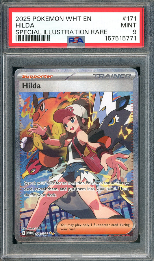PSA 9 Hilda Special Illustration Rare (171/086) [Pokemon White Flare]