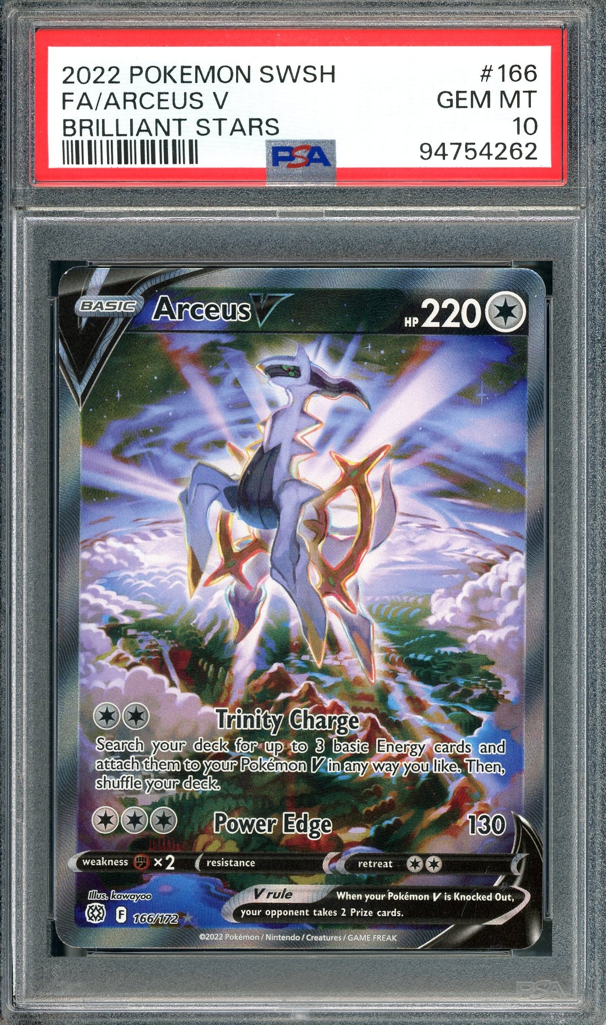 PSA 10 Arceus (166/172) [Pokemon Brilliant Stars]