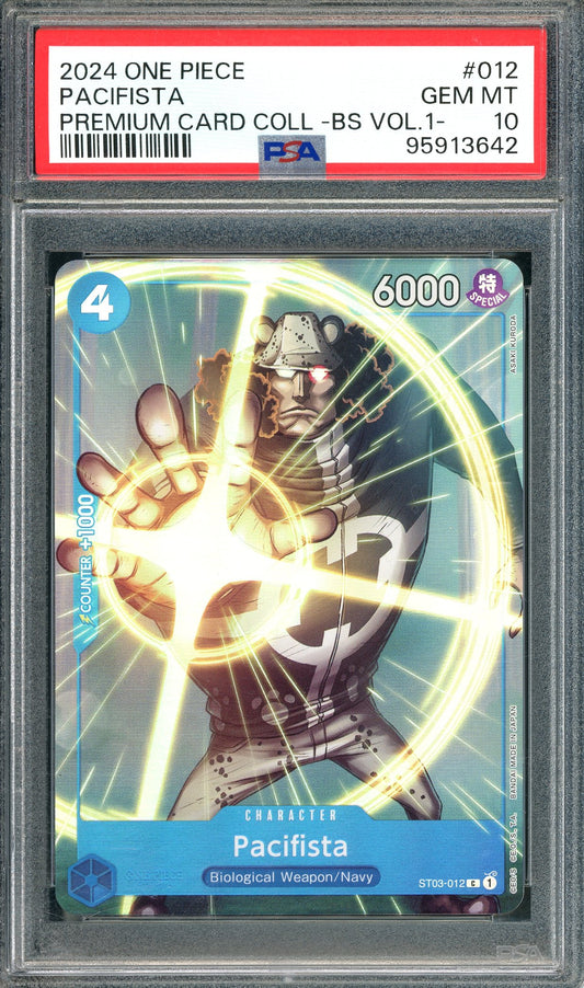 PSA 10 Pacifista (ST03-012) [One Piece Premium Collection: Starter Deck 3]