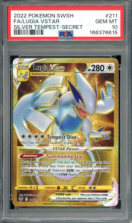 PSA 10 Lugia VSTAR (211/195) [Pokemon Silver Tempest]