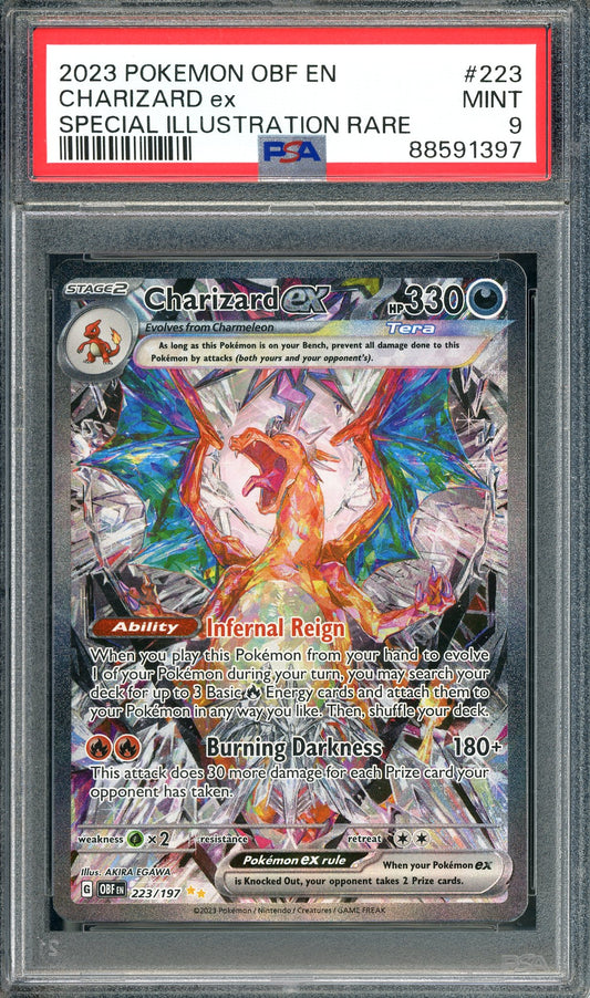 PSA 9 Charizard Special Illustration Rare (223/197) [Pokemon Obsidian Flames]
