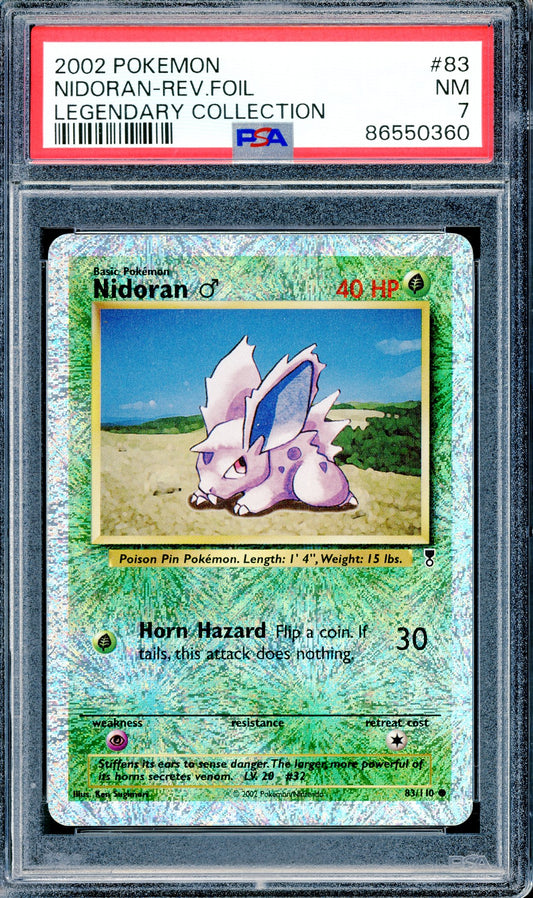 PSA 7 Nidoran Reverse Foil (83/110) [Legendary Collection]