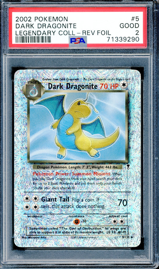 PSA 2 Dark Dragonite (5/110) [Legendary Collection]