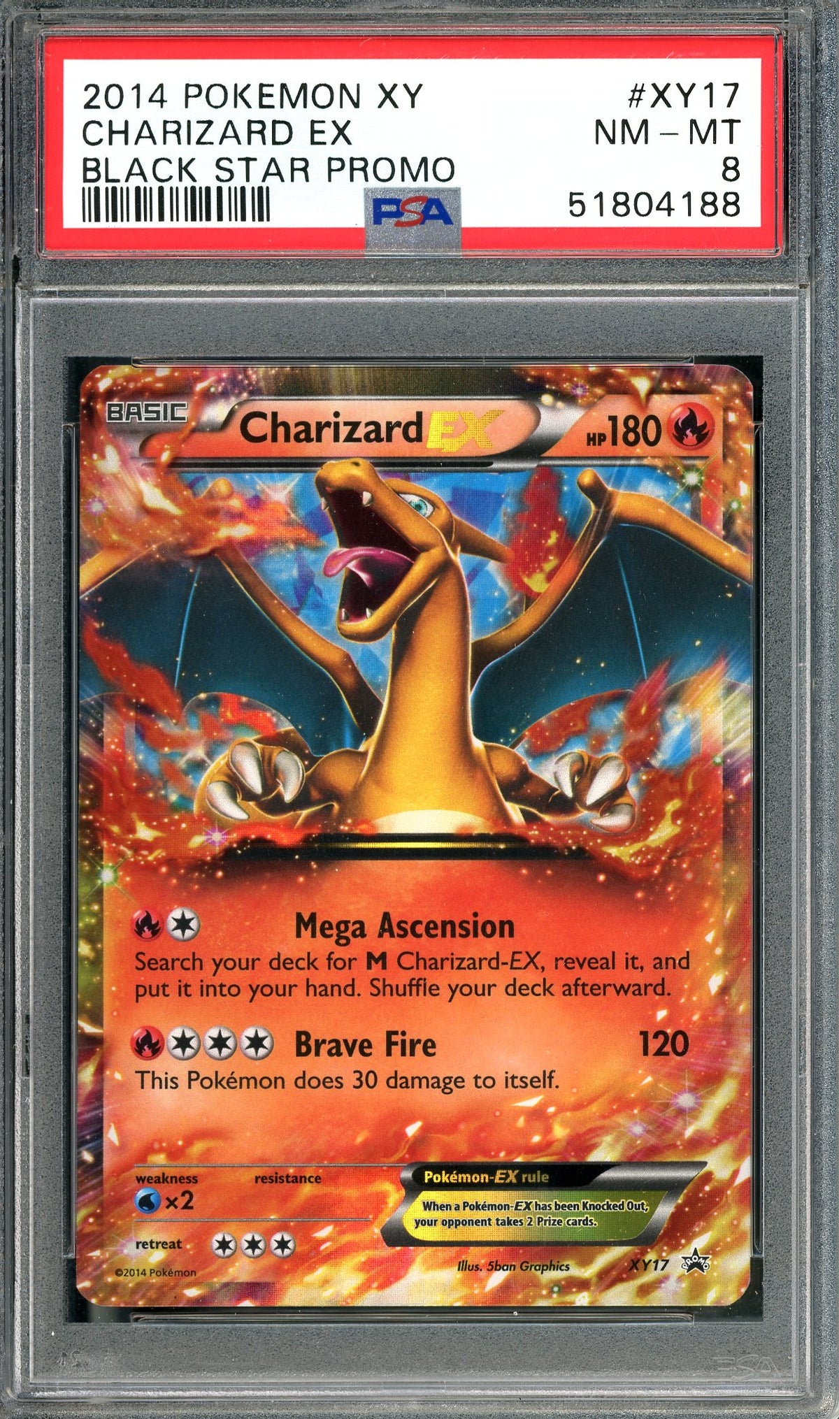 PSA 8 Charizard (XY17) [Pokemon Black Star Promos]