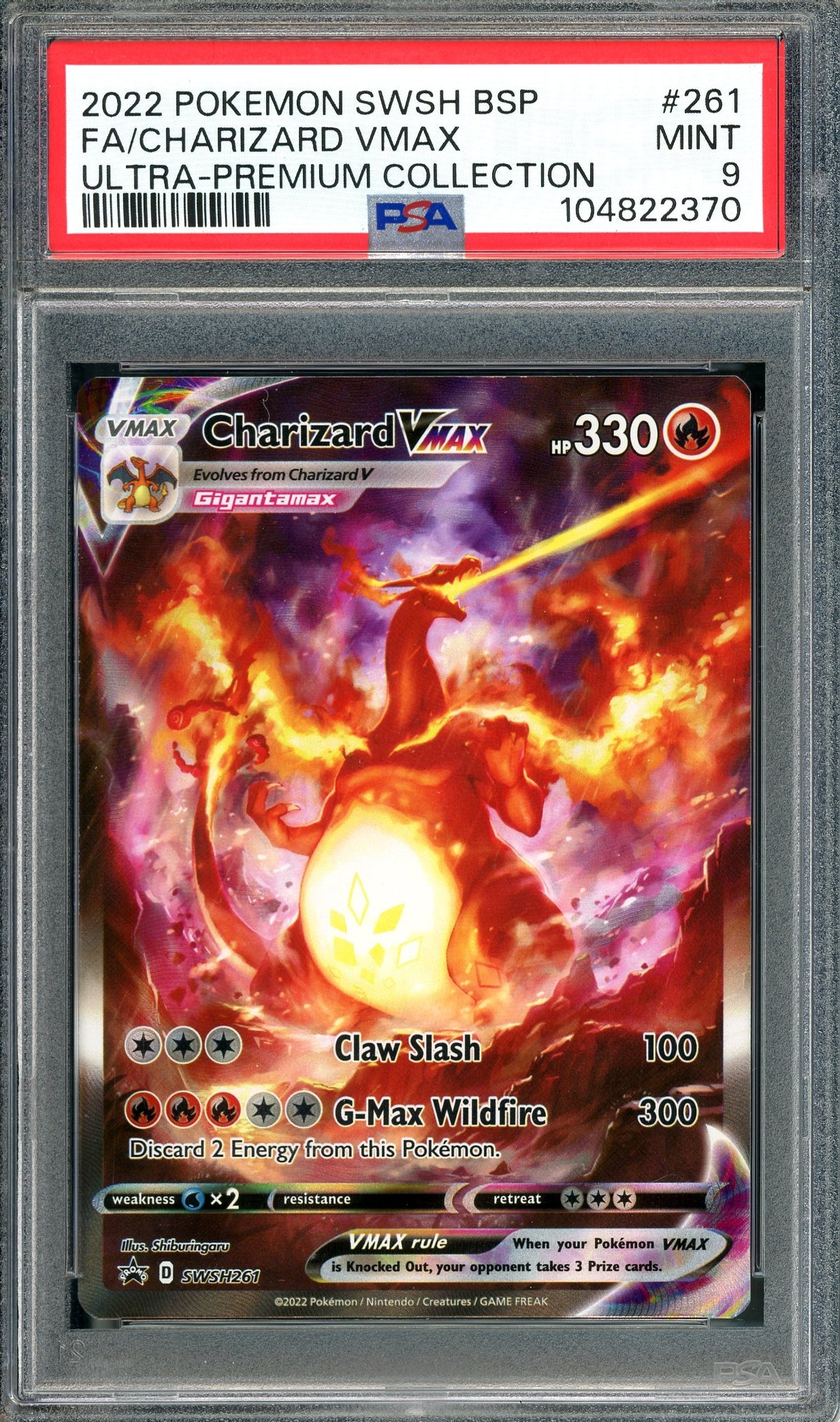 PSA 9 Charizard VMAX (SWSH261) [Pokemon SWSH Black Star Promos]