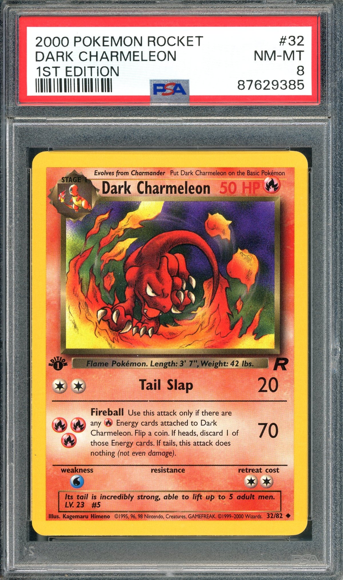 PSA 8 Dark Charlemeon (32/82) 1st Edition [Pokemon Team Rocket]