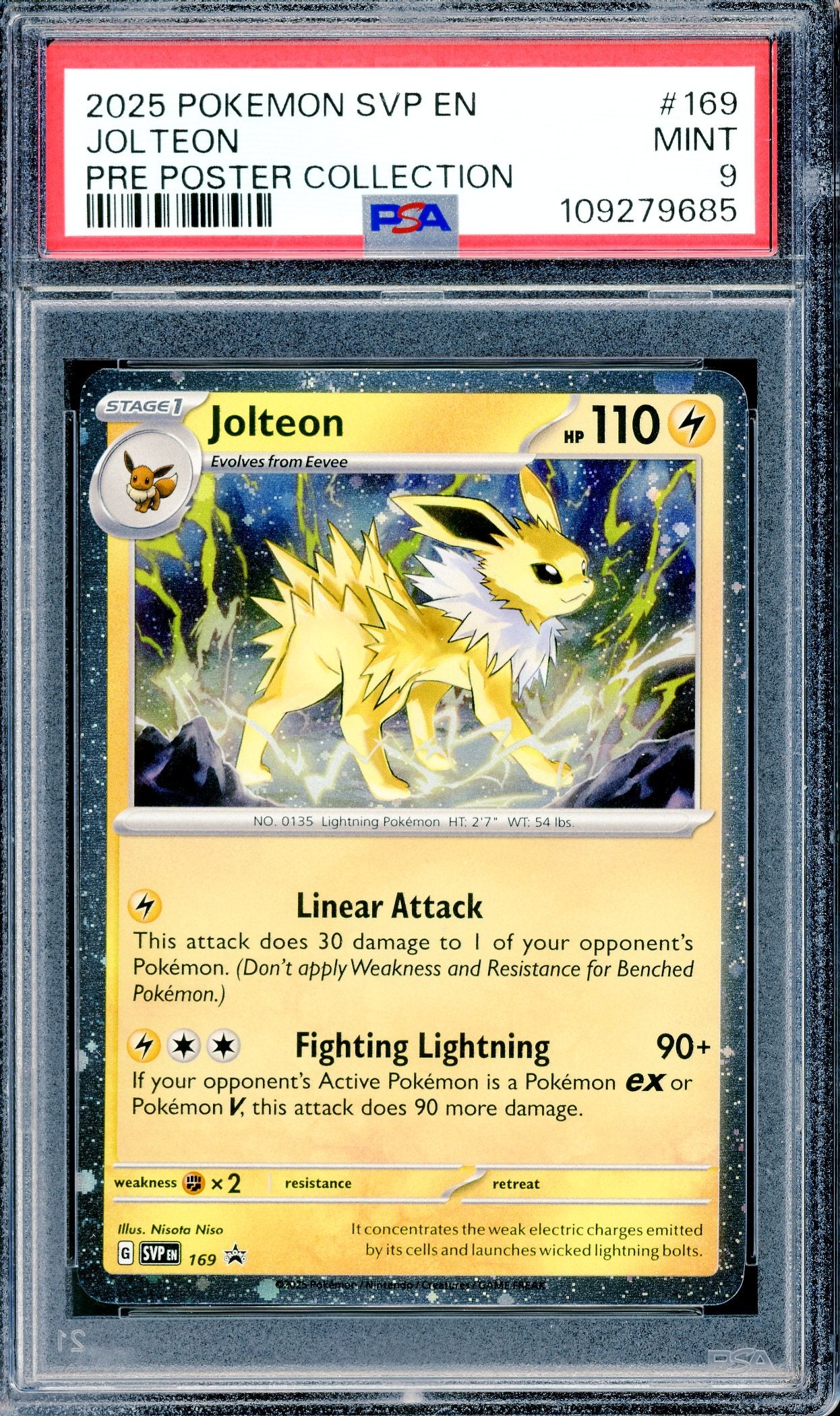 PSA 9 Jolteon (169) [Prismatic Evolution Poster Collection]