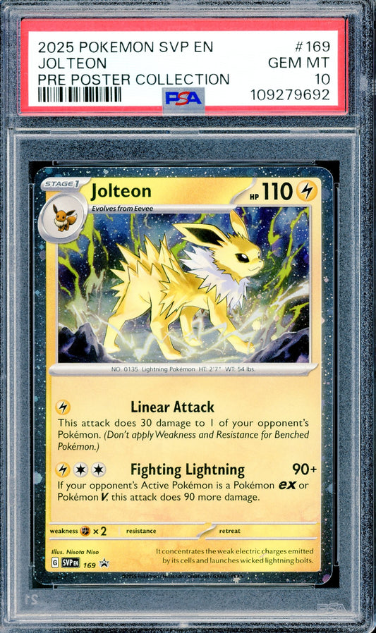 PSA 10 Jolteon (169) [Prismatic Evolution Poster Collection]