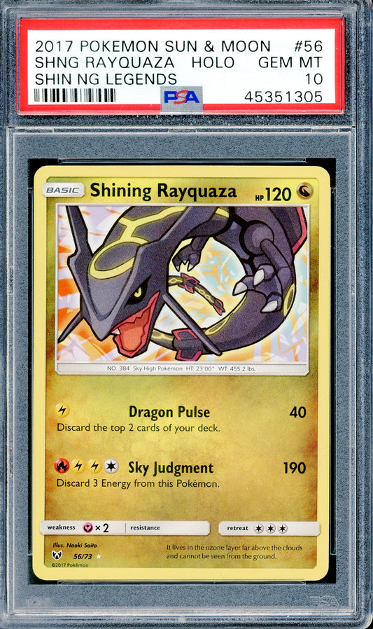 PSA 10 Shining Rayquaza (56/73) [Shining Legends]
