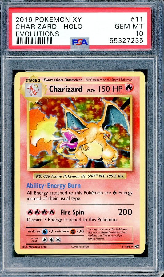PSA 10 Charizard Holo (11/109) [Pokemon XY Evolutions]