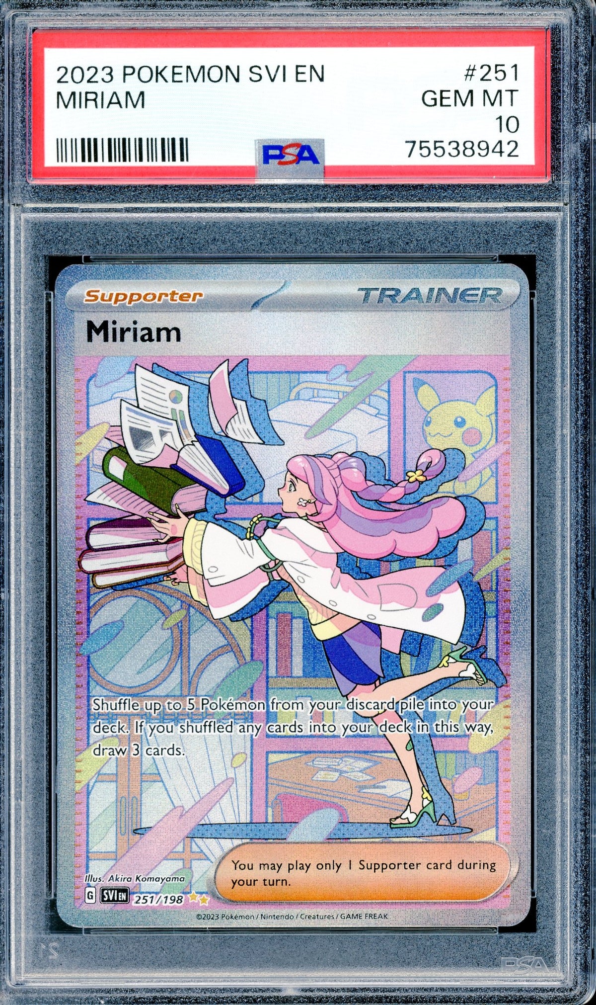 PSA 10 Miriam (251/198) [Pokemon Scarlet & Violet Base Set]