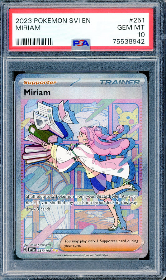 PSA 10 Miriam (251/198) [Pokemon Scarlet & Violet Base Set]