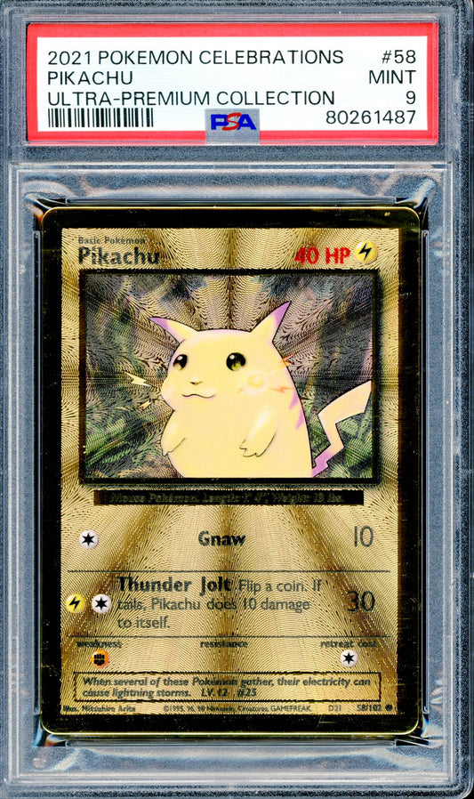PSA 9 Pikachu (58/102) [Pokemon Celebrations Ultra Premium Collection]