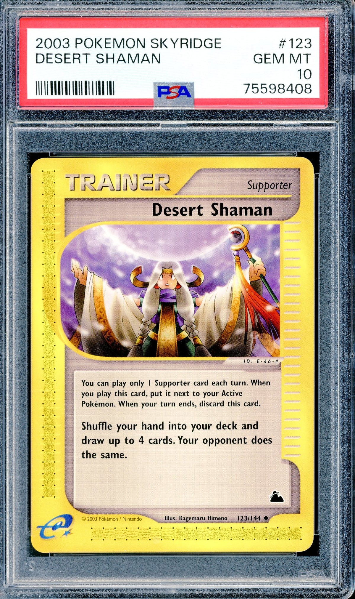 PSA 10 Desert Shaman (123/144) [Pokemon Skyridge]