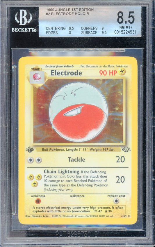 BGS 8.5 Electrode Holo (2/64) [Jungle 1st Edition]