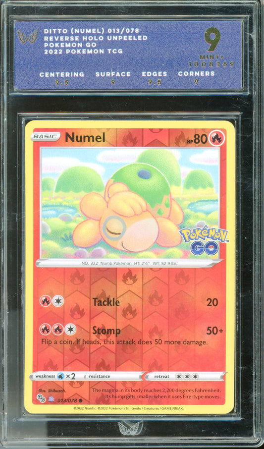ARK 9 Numel (Ditto) Reverse Holo Unpeeled (013/078) [Pokemon GO]