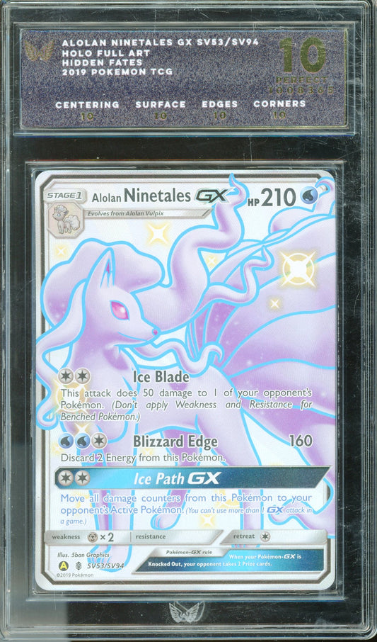 ARK 10 Alolan Ninetales GX (SV53/SV94) [Hidden Fates]