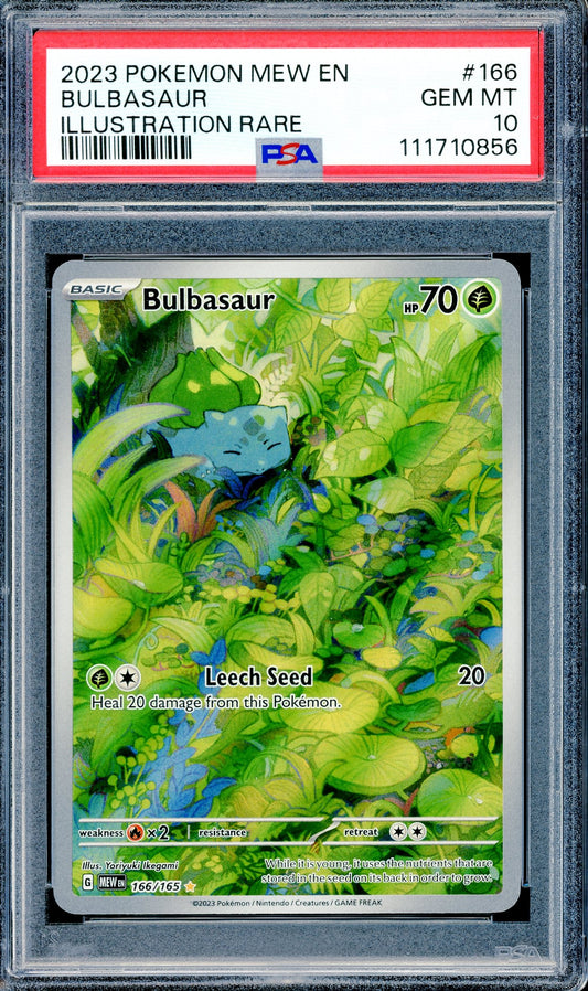 PSA 10 Bulbasaur Illustration Rare )166/165) [Pokemon 151]