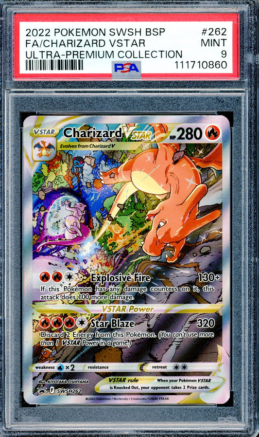 PSA 9 Charizard VSTAR (SWSH262) [Sword & Shield Black Star Promo]