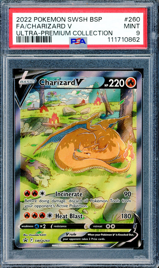 PSA 9 Charizard V (SWSH260) [Sword & Shield Black Star Promo]